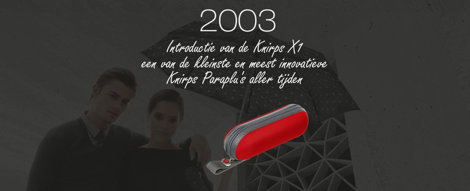 Paraplu Knirps X1 uitvinding Paraplu Knirps X1 uitvinding